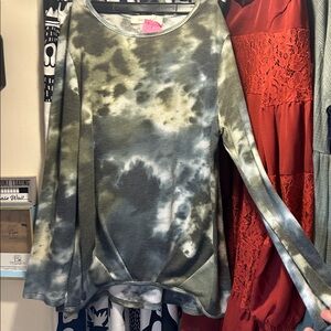 Lime & Chili Tie Dye Shirt Large Y2K